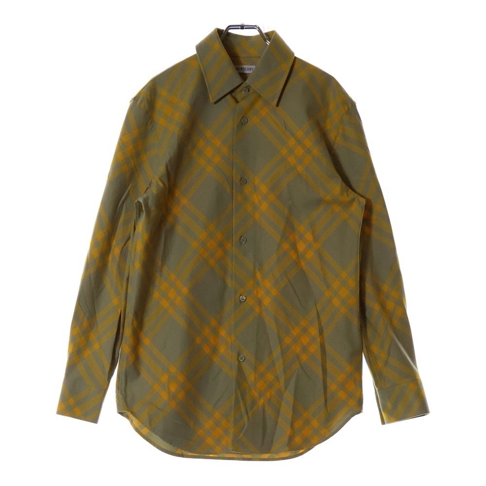 BURBERRY チェック柄 長袖シャツ ベージュ　Mサイズ 中古・古着通販】BURBERRY (バーバリー) チェックシャツ