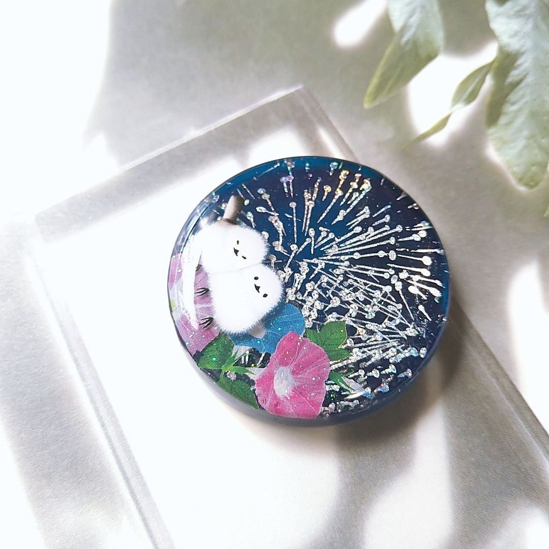 Aー568】レジン ヘアゴム ヘア クリップ ドライ フラワー レジン