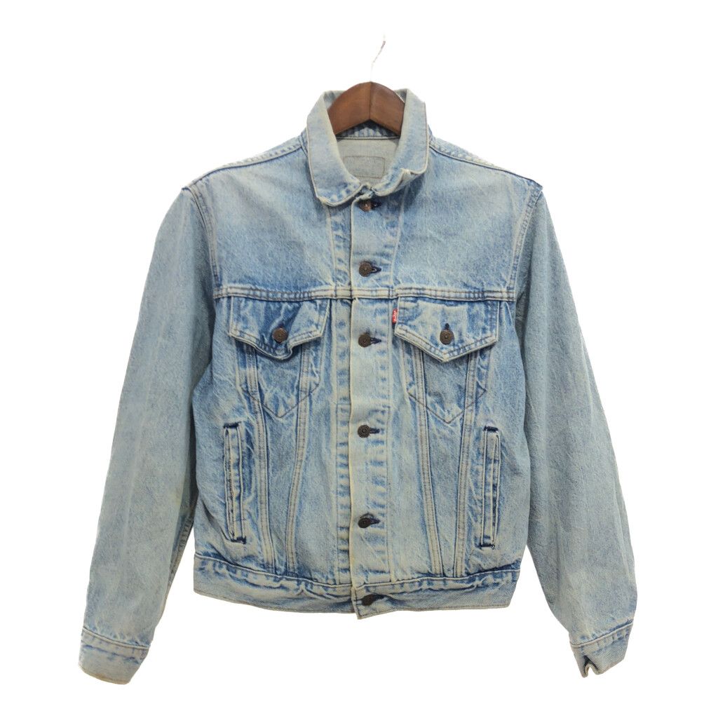 90年代 USA製 Levi's リーバイス 70506 デニム トラッカージャケット アメカジ ブルー (メンズ 42R) 中古 古着 P9495