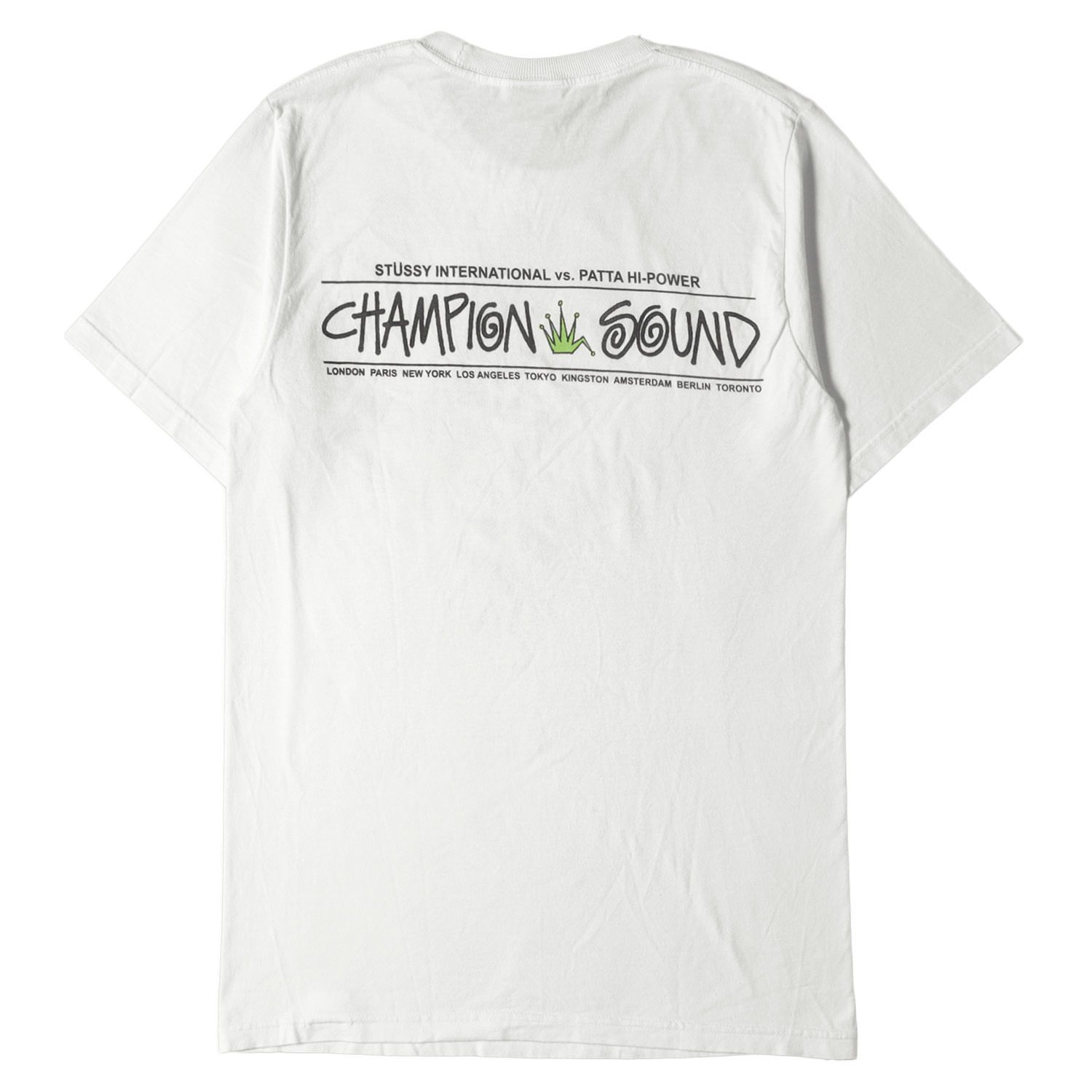 STUSSY ステューシー Tシャツ サイズ:S Patta パタ コラボロゴ クルー