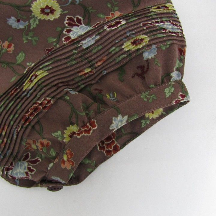 カネコイサオ ロングワンピース トップス 半袖 花柄 ベルト付き