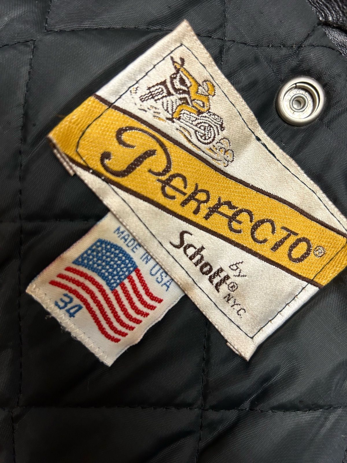 茶芯80,sオールドモデルU.S.A.製Schott618USバイカータグ34 - メルカリ