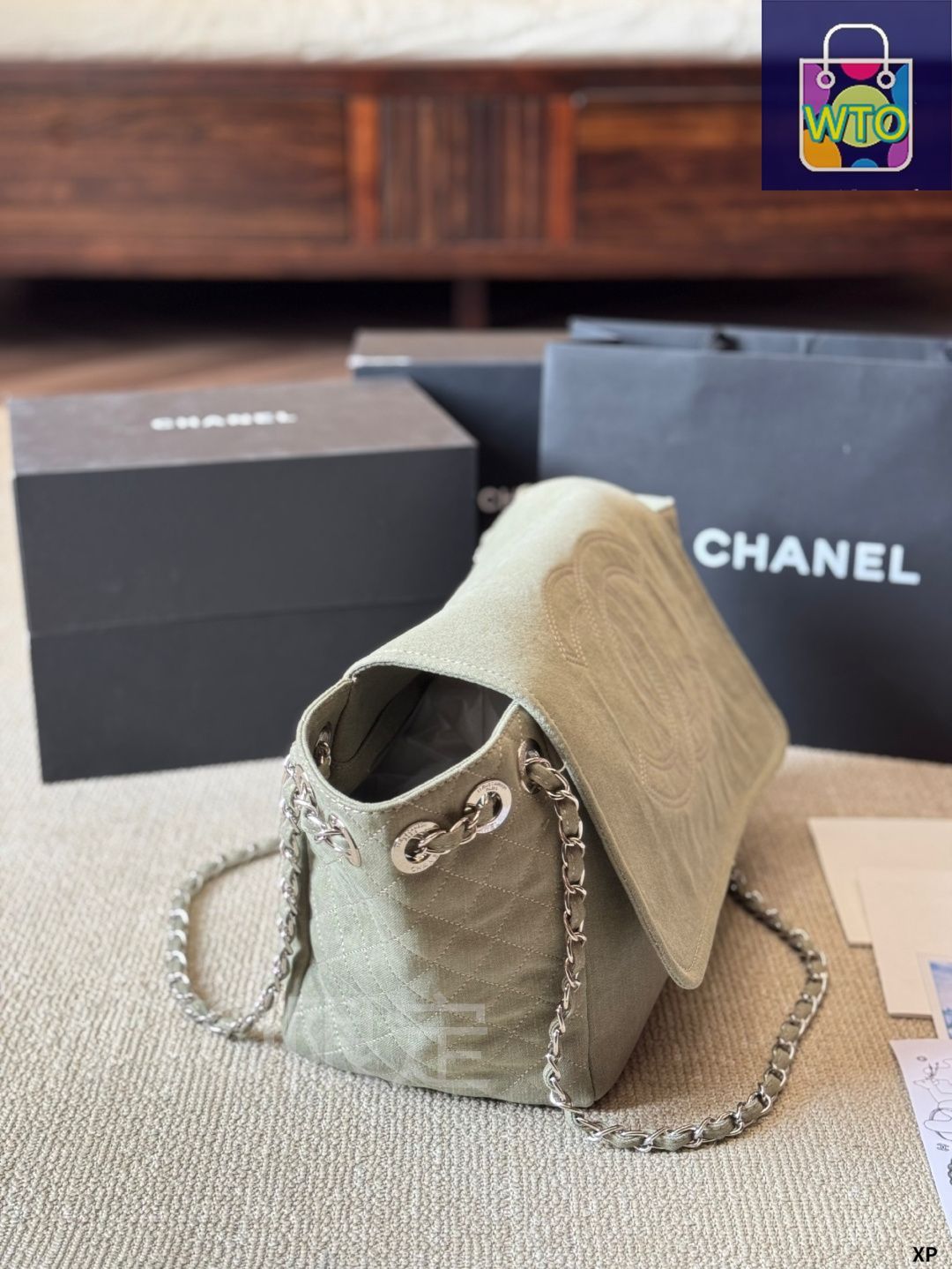 ヴィンテージ CHANEL デニムトートバッグ - 大人気アンティーク