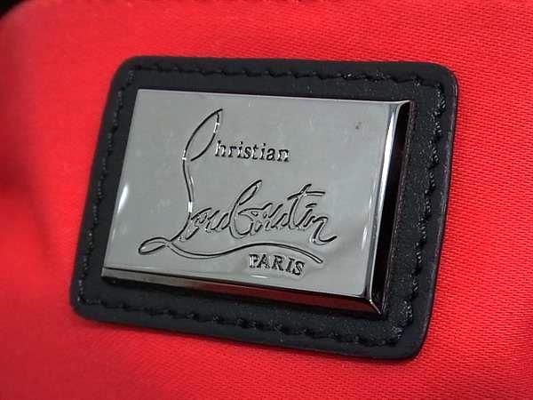 クリスチャンルブタン スパイク スタッズ レザー クラッチバッグ