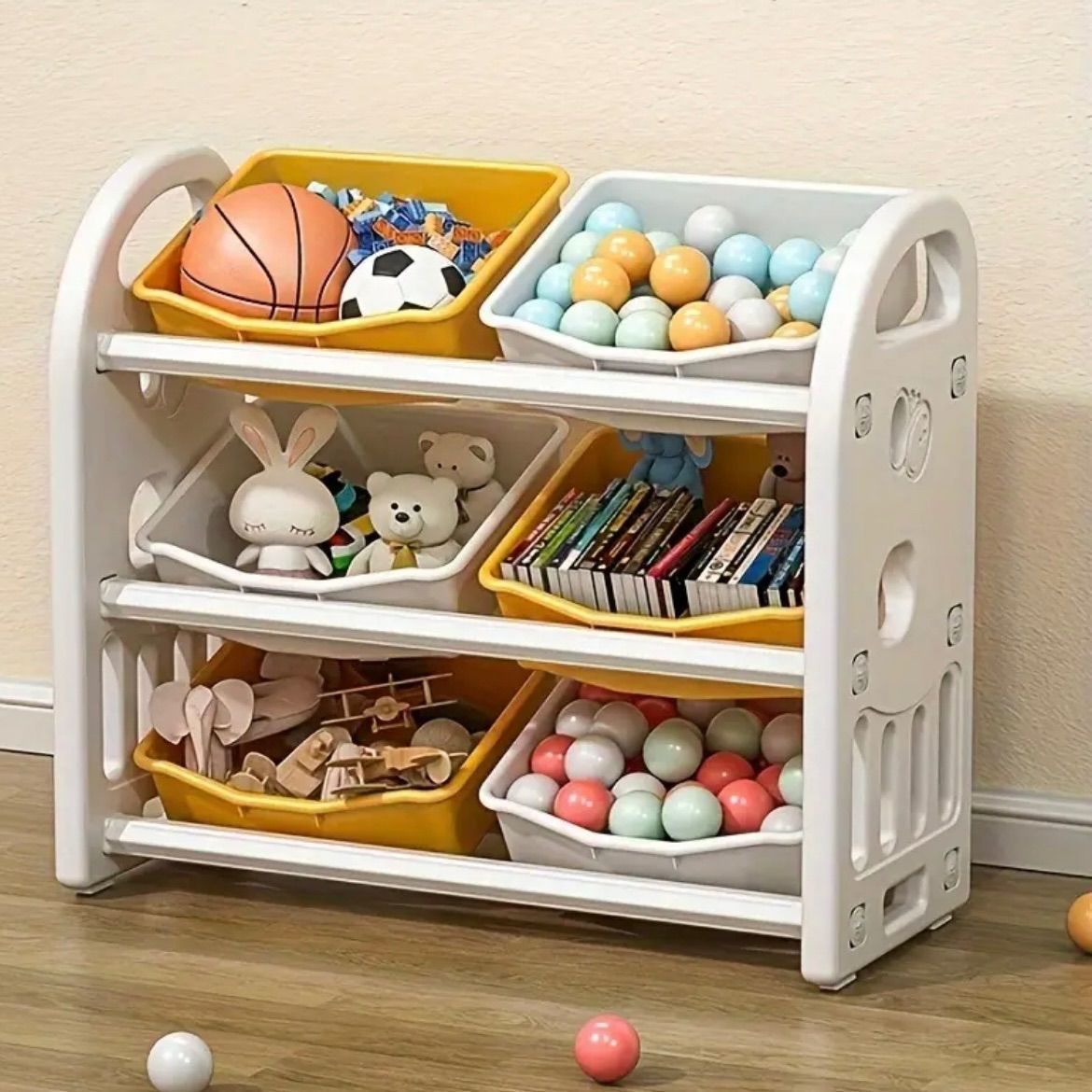 希少・ヴィンテージ・レア】スケルトン 2段ボックス ピンク 棚（キティ