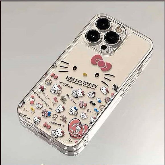 かわいい キティ iphoneケース キティちゃん iphone15ケース iphone14ケース iPhone13/12/11 ケース 13 PRO スマホケース  韓国 - メルカリ