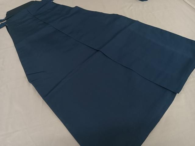 平和屋着物●男性 米沢安倍吉 馬乗り袴 本場毘龍御袴地 色無地 紺色 正絹 AAAP4001ph