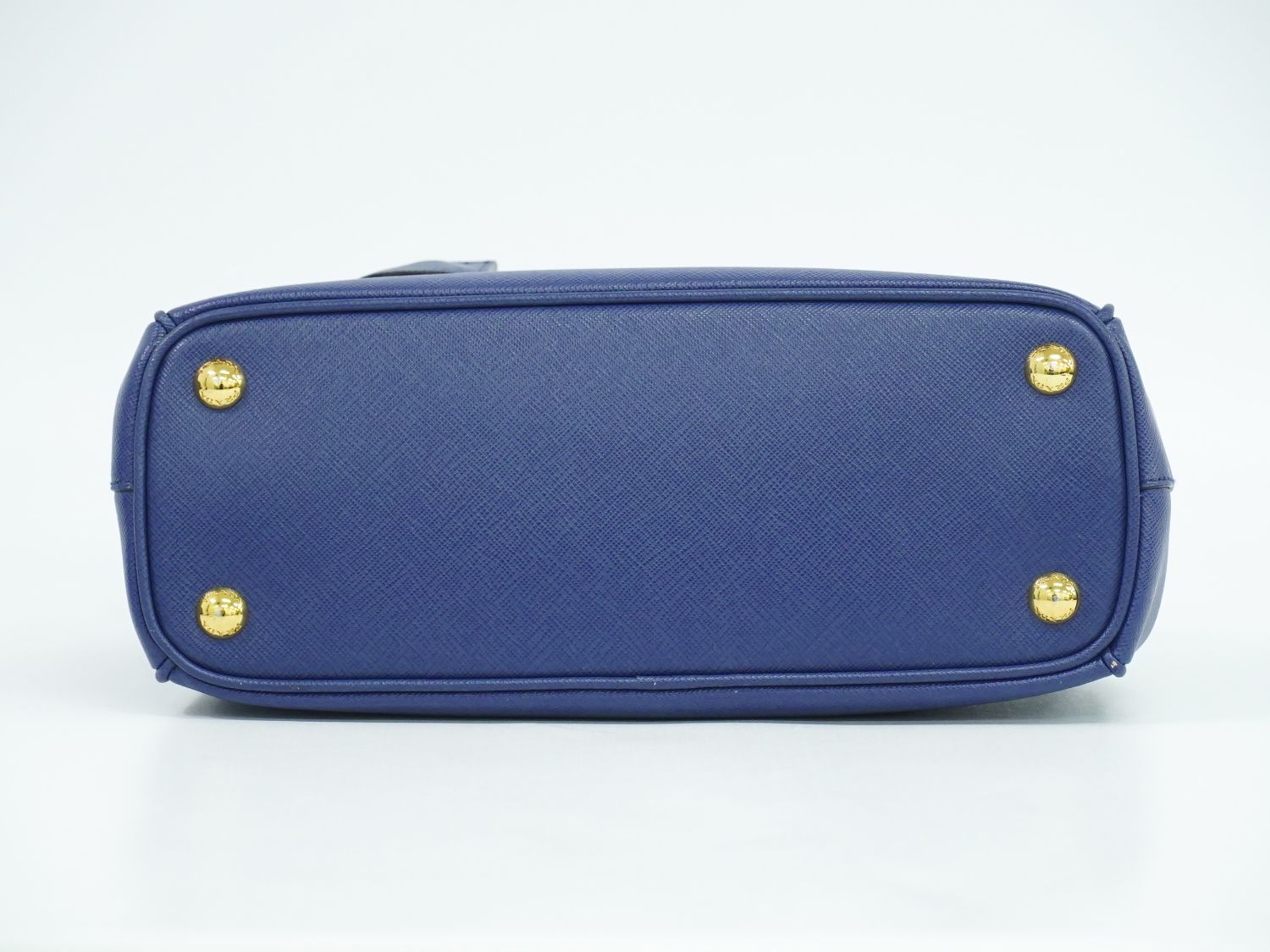 本物 プラダ PRADA サフィアーノ レザー 2WAY ショルダーバッグ ハンドバッグ ポシェット ブルー Saffiano バッグ 中古 本物 プラダ PRADA サフィアーノ レザー 2WAY ショルダーバッグ