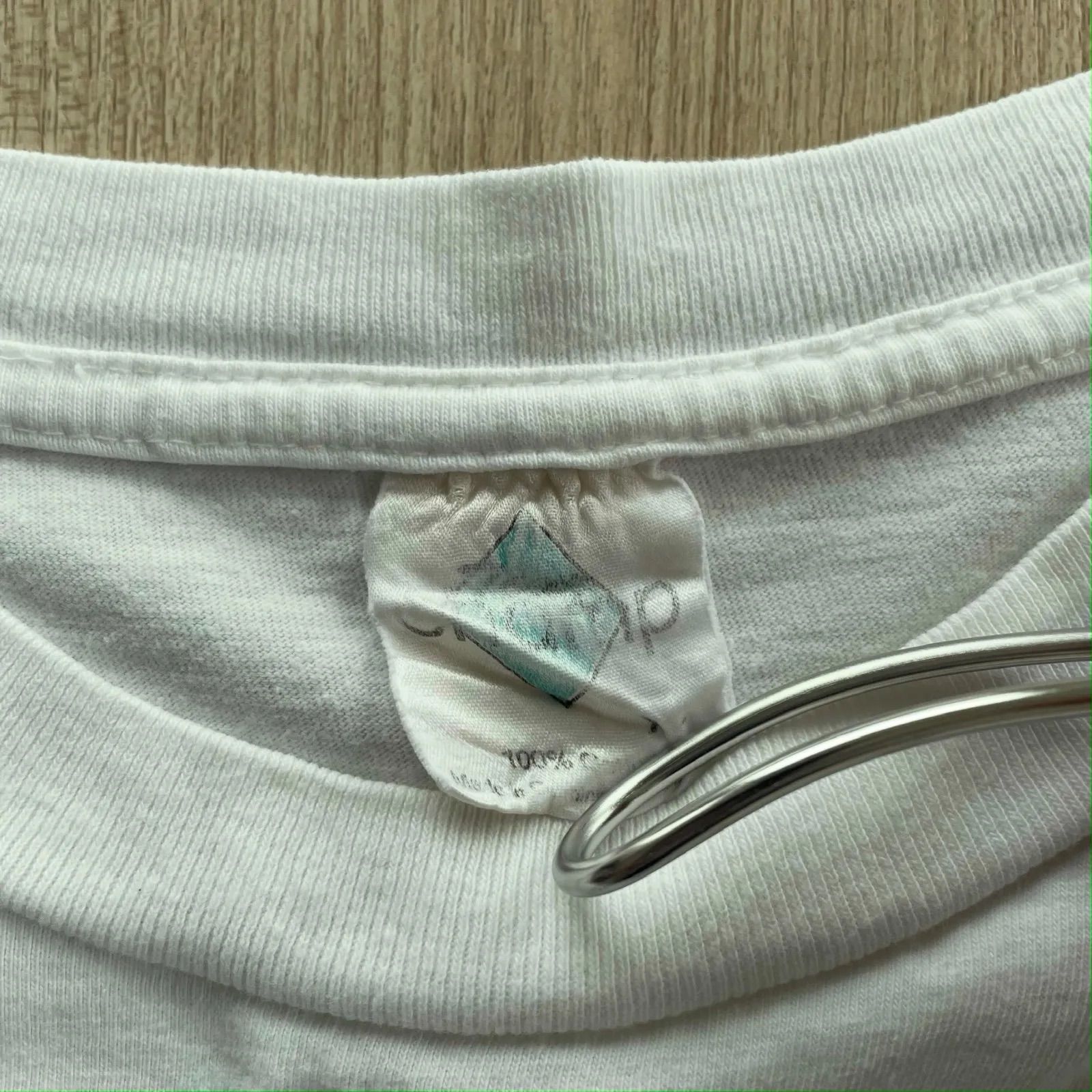 90s レインボートラウト フィッシング サーモンアートTシャツ 