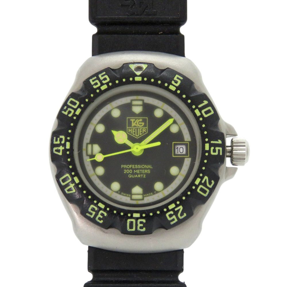 タグホイヤー フォーミュラ1 376.508 SS ラバー ブラック 黒文字盤  