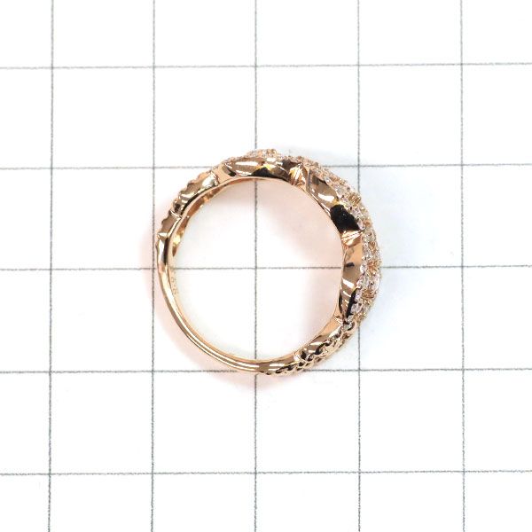 セイレーンアズーロ K18PG ローズカット ダイヤモンド リング 0.08ct  