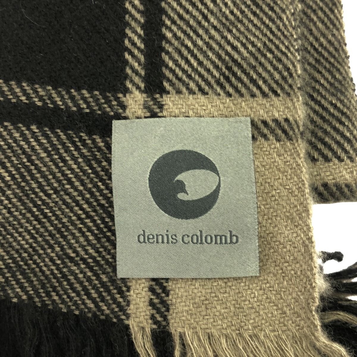 Denis Colomb デニス コロン Cashmere Shawl カシミヤ大判チェック  