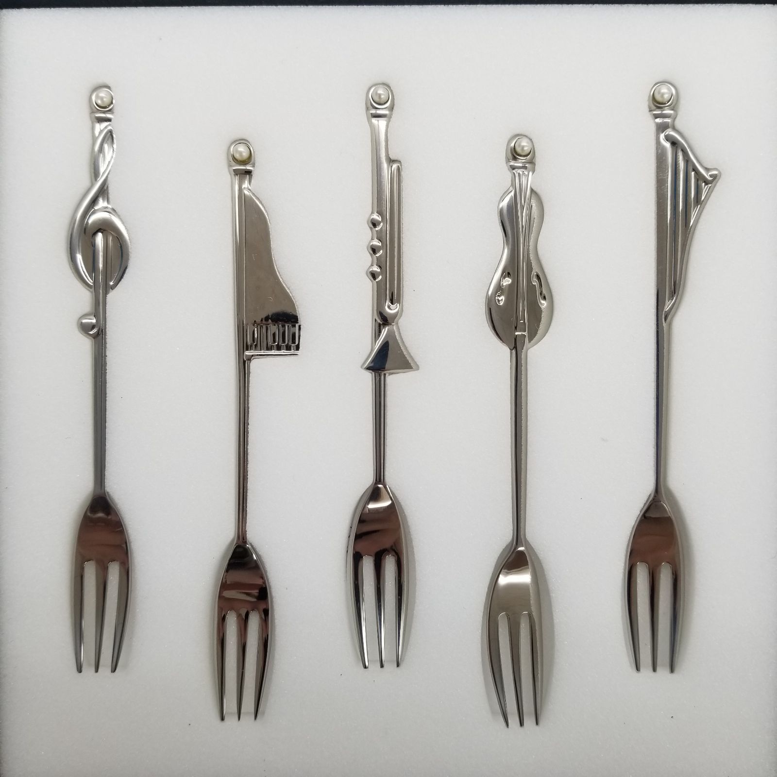 ミキモト MIKIMOTO フォーク カトラリー 音符 シルバー パール 楽器