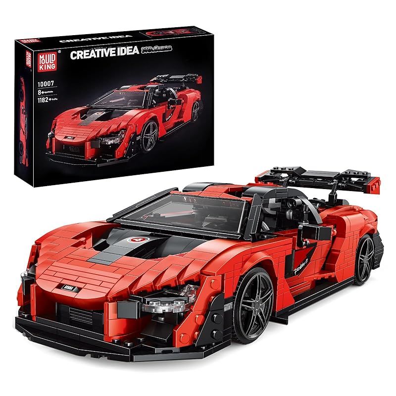 Mould King 10007 MOC K500レトロスポーツカー積み木キット バラエティアイデア積み木 おもちゃパズル積み木モデルキット おもちゃ|コレクション|展示アイテムとしてのスポーツカー積み木 1182件