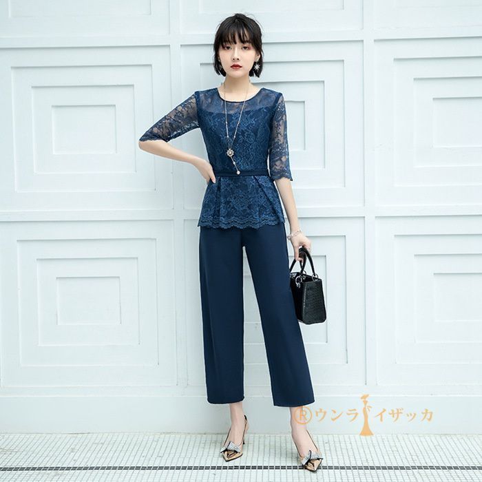 パンツスーツ スーツ レディース セレモニースーツ ドレス 入学式 服装 服 ママ 卒業式 母 卒園式 入園式 セットアップ 30代 40代 50代 九分丈 通勤 面接 脚長効果 痩せみえ効果 露宴 二次会 おしゃれ yLDa458
