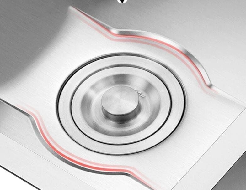 特売 高品質キッチン用品 ステンレス製流し台 台所 1槽シンク 食器洗いシンク 野菜シンク 肥厚大容量 便利 60*45*22CM