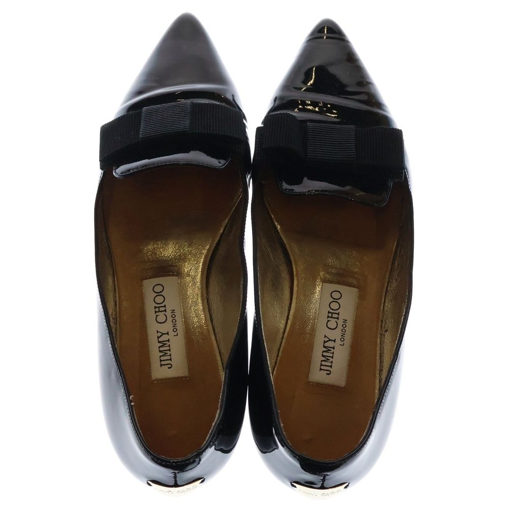 【新品未使用】ジミーチュウ リボンパンプス JIMMY CHOO (ジミーチュウ) リボン パンプス シューズ ブラック