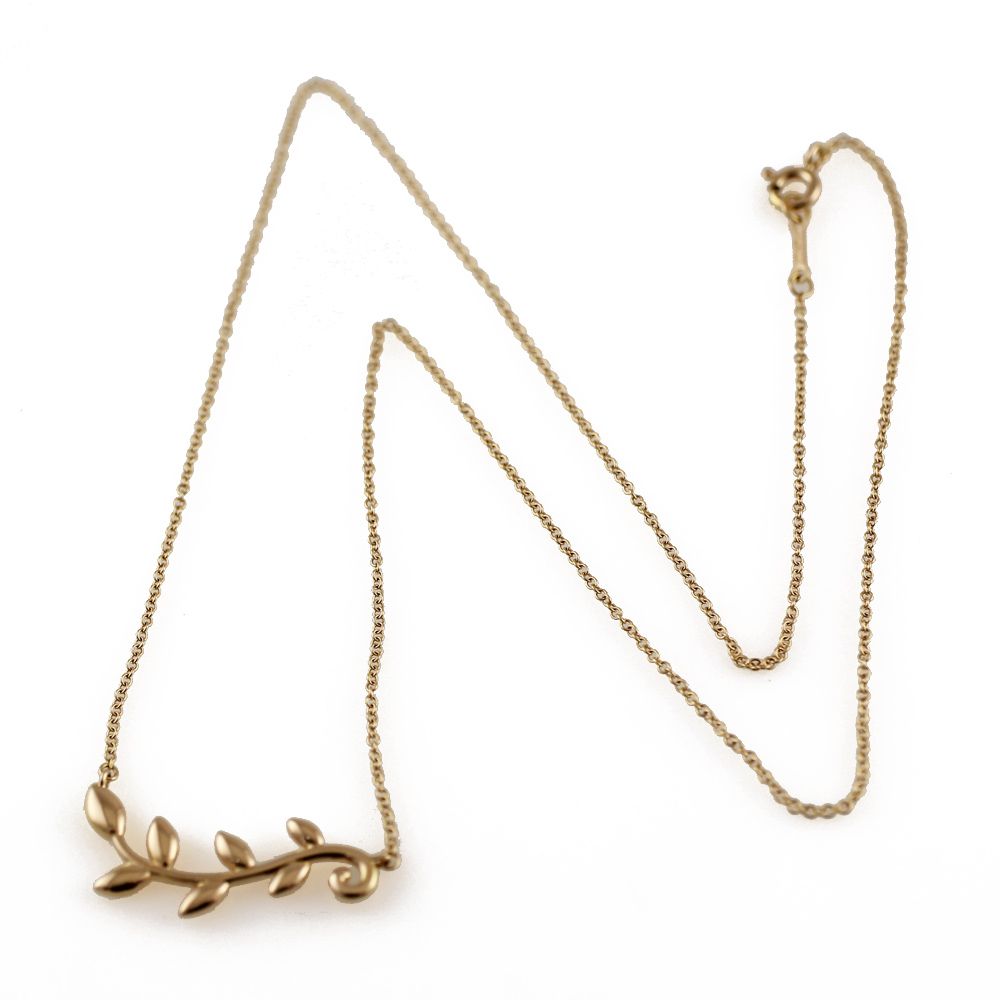 こんこん様専用ティファニー☆希少 K18 オリーブリーフ ネックレス