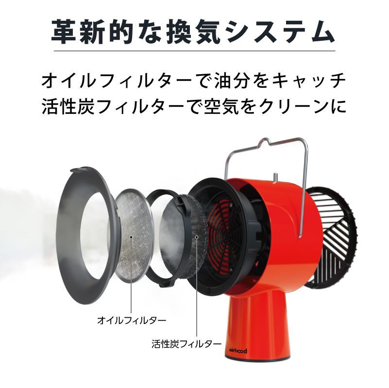 airhood 世界初持ち運べる換気扇