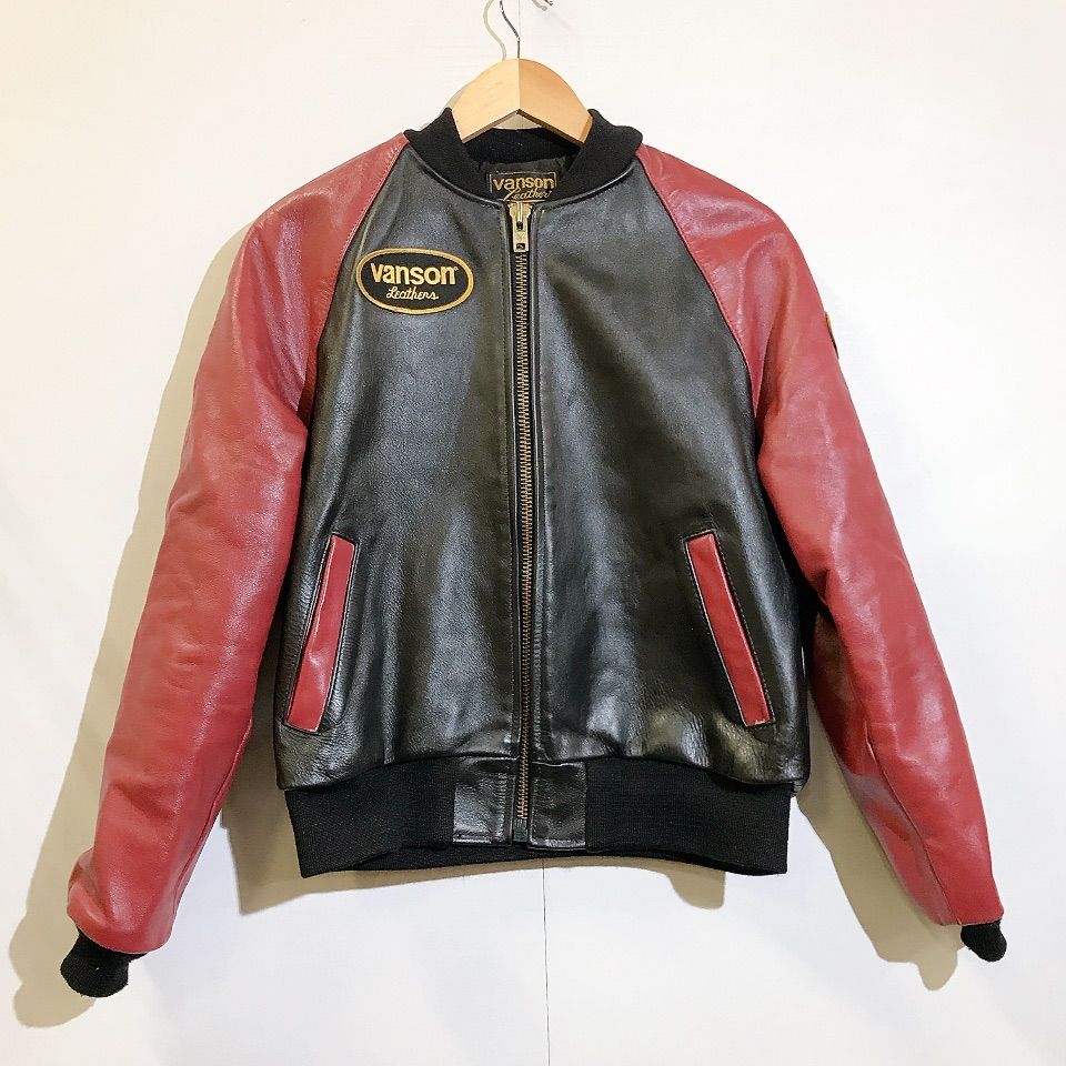 vanson バンソン　レザージャケット　スタジャン　 サイズ40 VANSON(バンソン) / レザージャケット・ブルゾン/40/レザー/BLK/831048