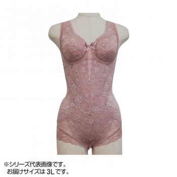 TAMURA Yauco 総レース多機能ボディスーツ TYN90 アッシュローズ 3L-TYN90-111-3L 【北海道・沖縄・離島配送不可】 TAMURA Yauco 総レース多機能ボディスーツ TYN90 アッシュローズ 3L