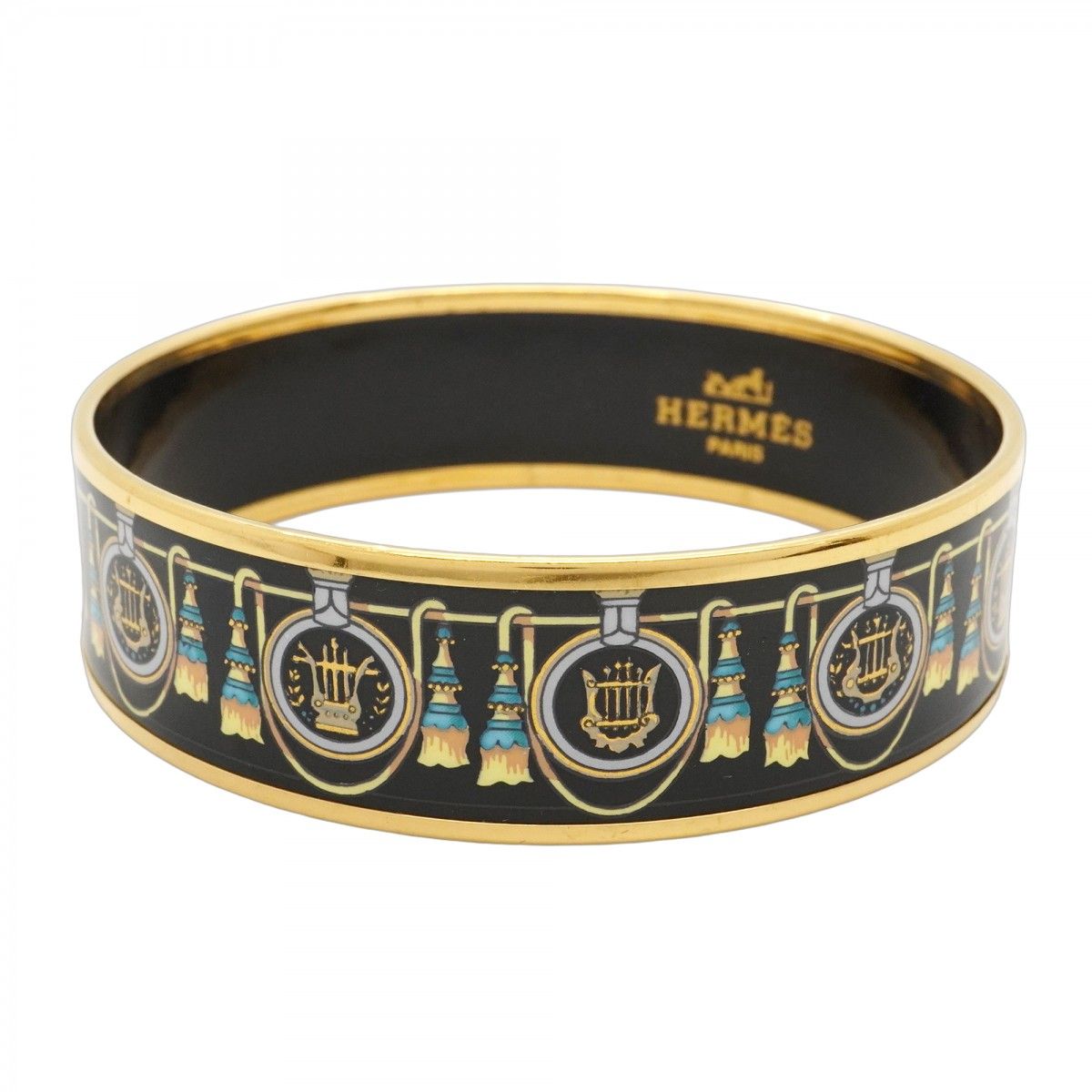 美品】エルメス クロスモチーフ バングル ブレスレット ゴールド