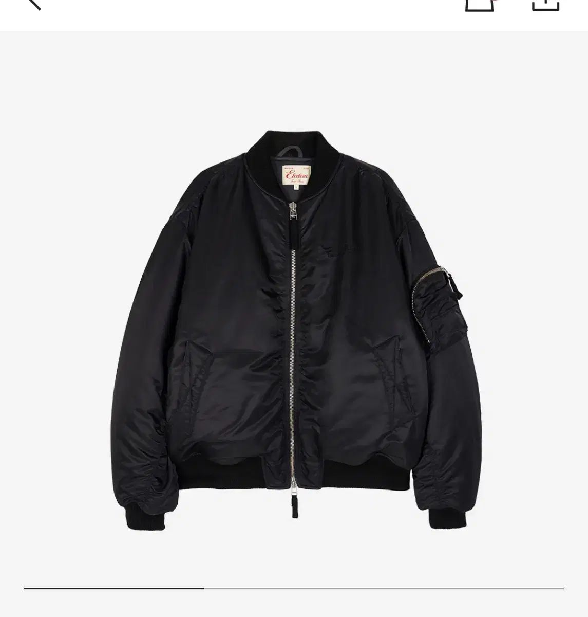 S ） ETCE etce オーバーサイズ ボンバー 黒
