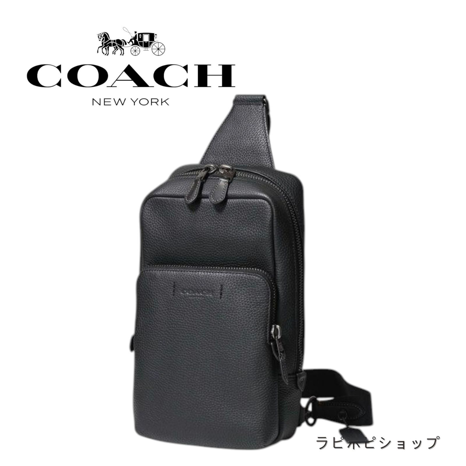 新品 COACH コーチ バッグ C5331 ブラック ゴッサム パック ショルダーバッグ ボディバッグ 斜め掛け アウトレット品 未使用 - メルカリ