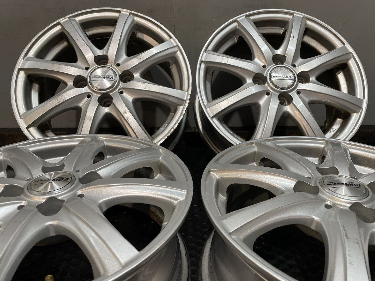 DUNLOP MACBES MB8 マクベス エムビーエイト 14インチ 4本 5.5J4HPCD100 42 タンク トール ルーミー パッソ ブーン等 MHE217