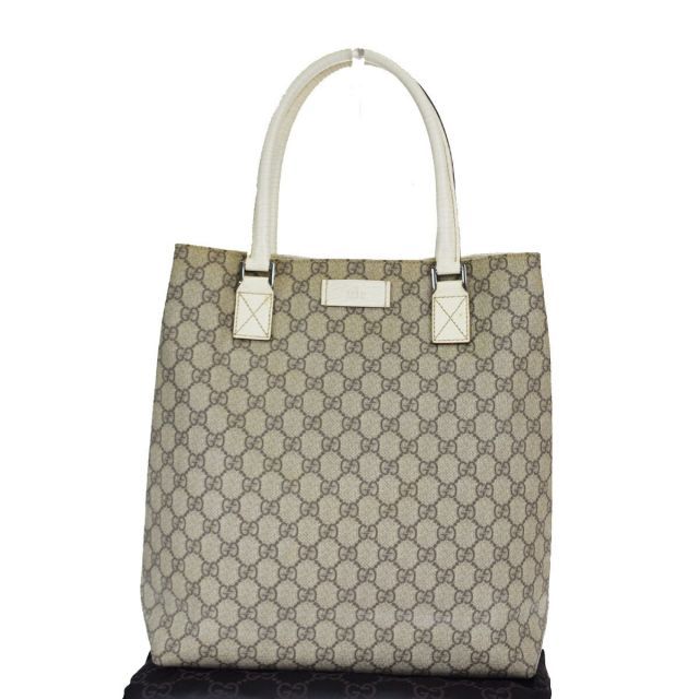 【中古】 グッチ(Gucci) GG柄 PVC，レザー ショルダーバッグ ブラウン 02FA709