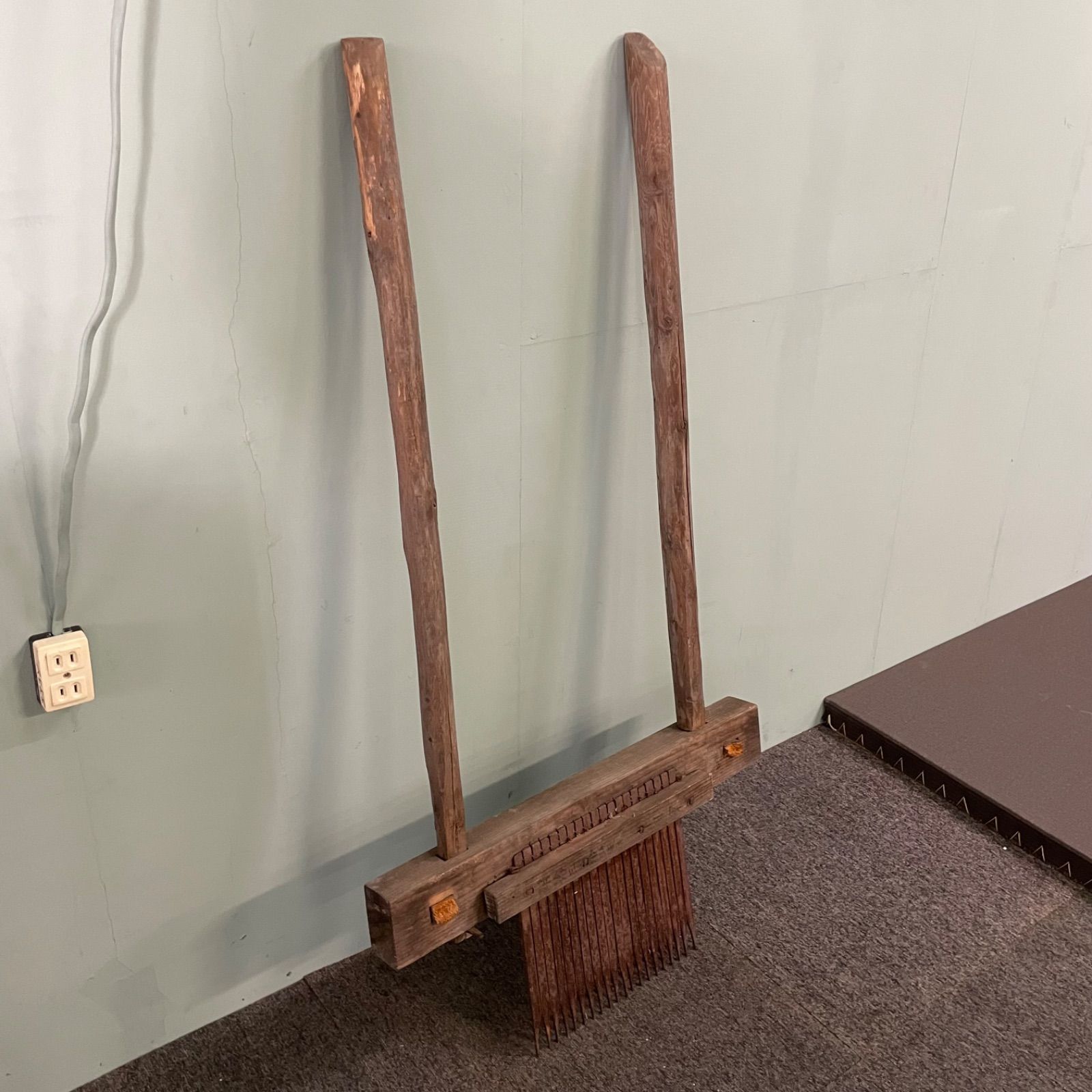 ♭ 千歯こき ガーデン 農機具 古民具 アンティーク 骨董