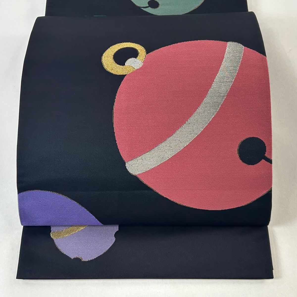 袋帯【辻村寿三郎】ジュサブロー モダン市松格子 正絹 紫色 茶色 六通柄 着物帯 袋帯【辻村寿三郎】ジュサブロー 桜 正絹 染め分け 灰色 赤紫色