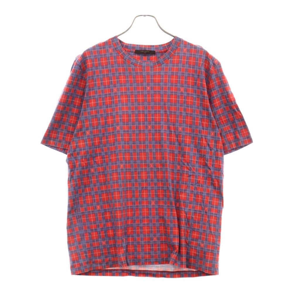 LOUIS VUITTON チェック柄 半袖Tシャツ LOUIS VUITTON チェック柄 半袖Tシャツ