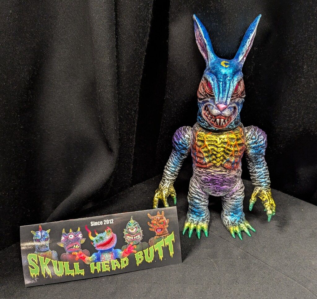 SKULL HEAD BUTT MARMIT RABBIT X　黒成型/メタブルー/イエロー/パープル