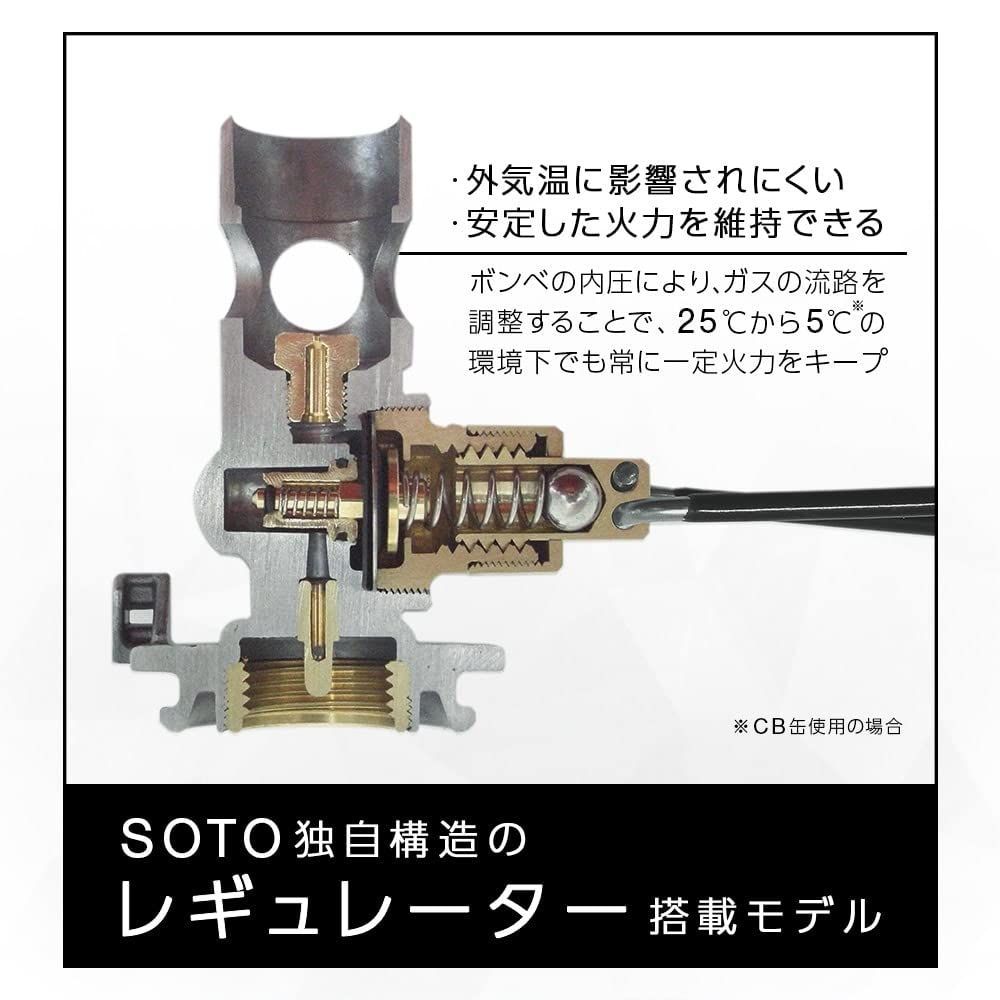 [ソト (SOTO)] 日本製 シングルバーナー レギュレーター搭載(高火力 風 Amazon | ソト(SOTO) 日本製 シングルバーナー マイクロ