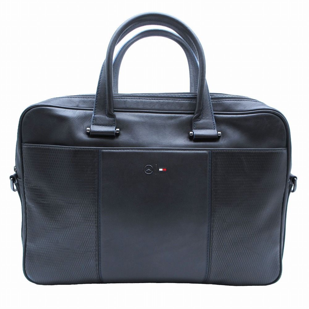 Mercedes-Benz＆トミーフィルフィガーブラック ビジネスバッグ【中古】 Mercedes-Benz＆トミーフィルフィガーブラック ビジネスバッグ【中古