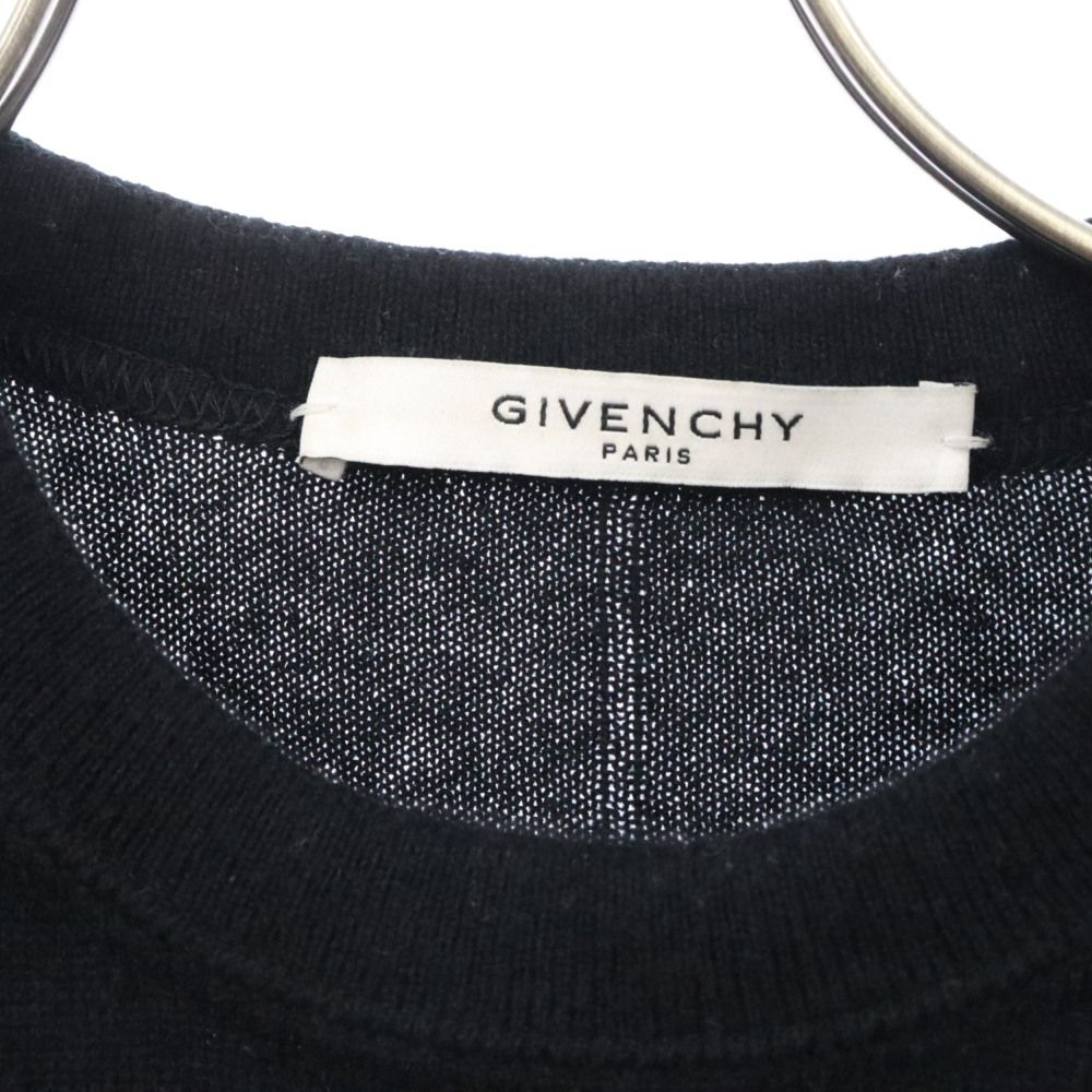 GIVENCHY スターパッチ　ニット　セーター　星　ブラック　M相当 Yahoo!オークション -「givenchy ニット スター」(男性用