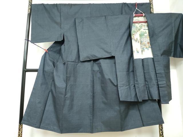 平和屋着物●男性 本場大島紬 アンサンブル 100亀甲 総詰め 正絹 DAAY5487ud