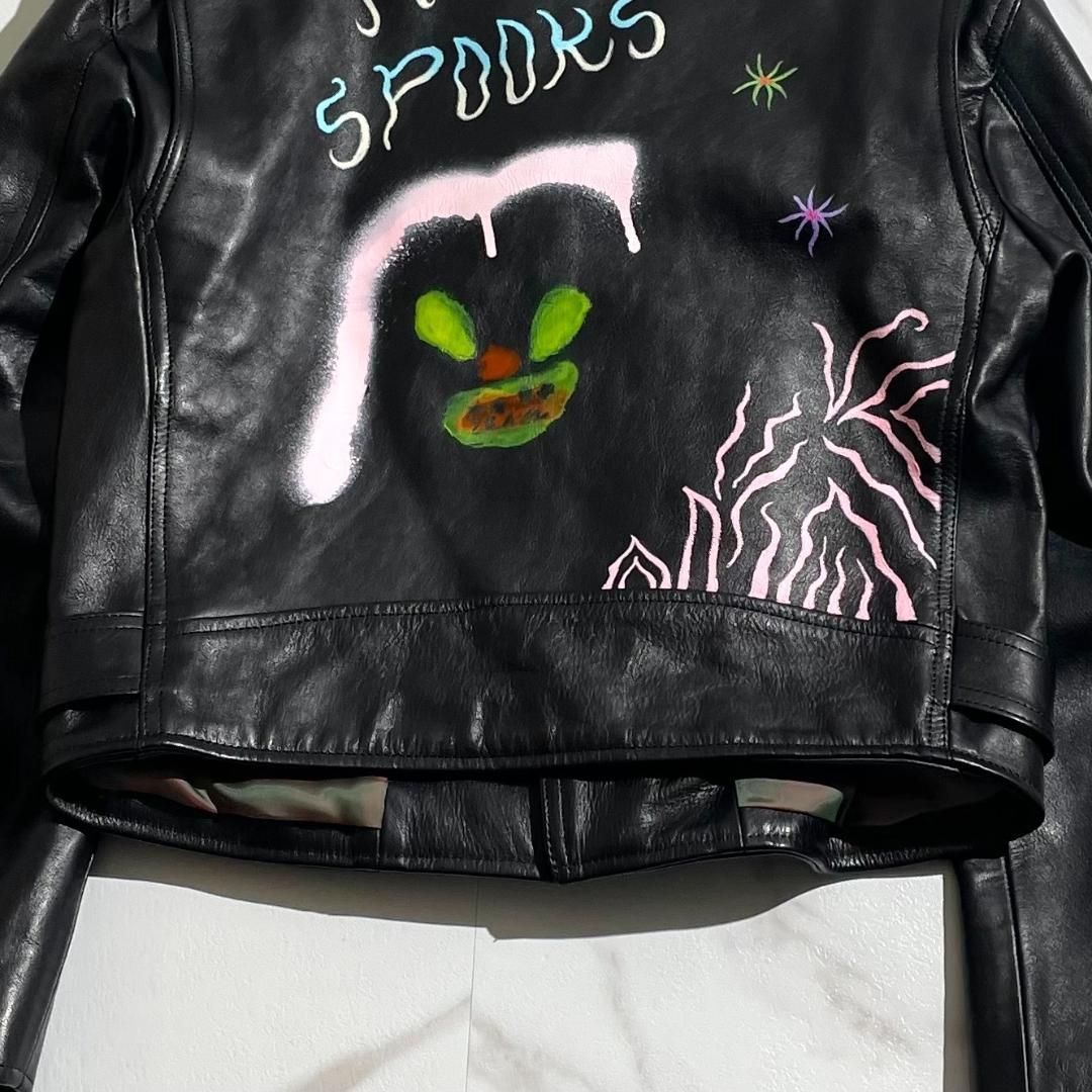 美品✨22SS オリミ グラフィックアートモーターサイクル ライダースジャケット 美品✨22SS オリミ グラフィックアートモーターサイクル ライダース