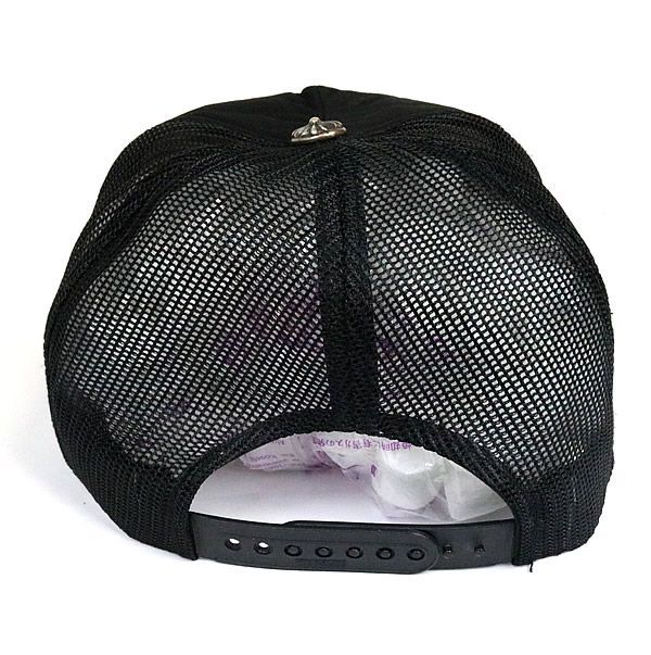 銀座店 クロムハーツ 【FUCK】レザー パッチ トラッカーキャップ 帽子