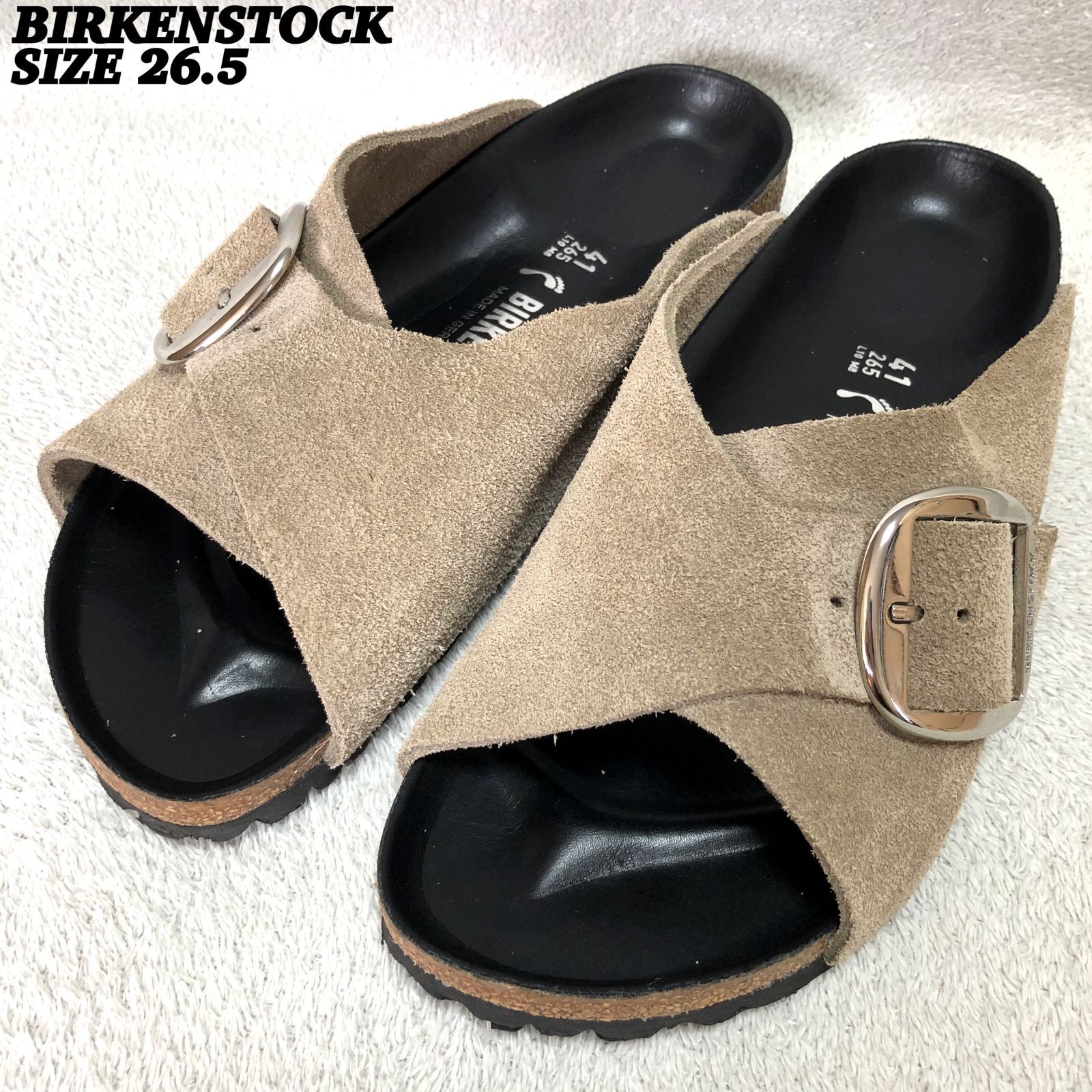 BIRKENSTOCK アローサ（Arosa）ベージュサンダル 41サイズ 別注】＜BIRKENSTOCK＞AROSA ビッグバックル サンダル