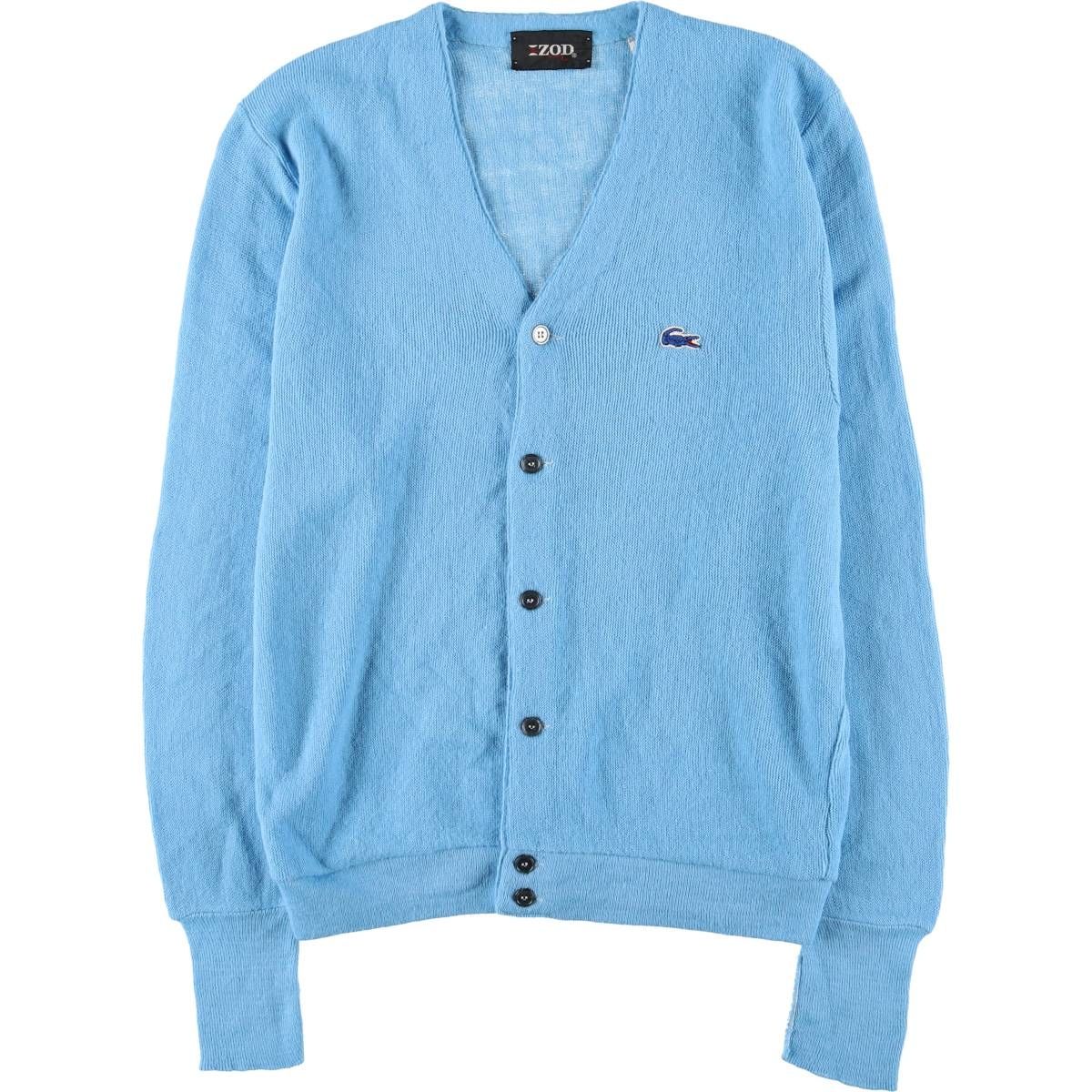 古着 ラコステ LACOSTE IZOD アクリルニットカーディガン メンズL相当 