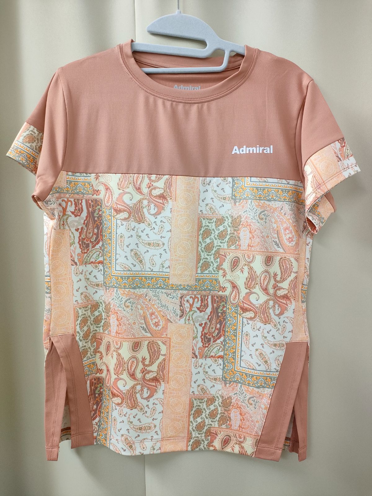 アドミラル2025春夏最 レディース メインブロックグラフィックTEE オレンジ ATLA501