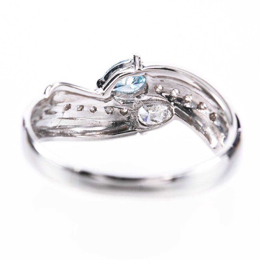 ノーブランド リング Pt900×ダイヤモンド クリア 総重量:2.7g/031刻印 美品 アクセサリー（指）