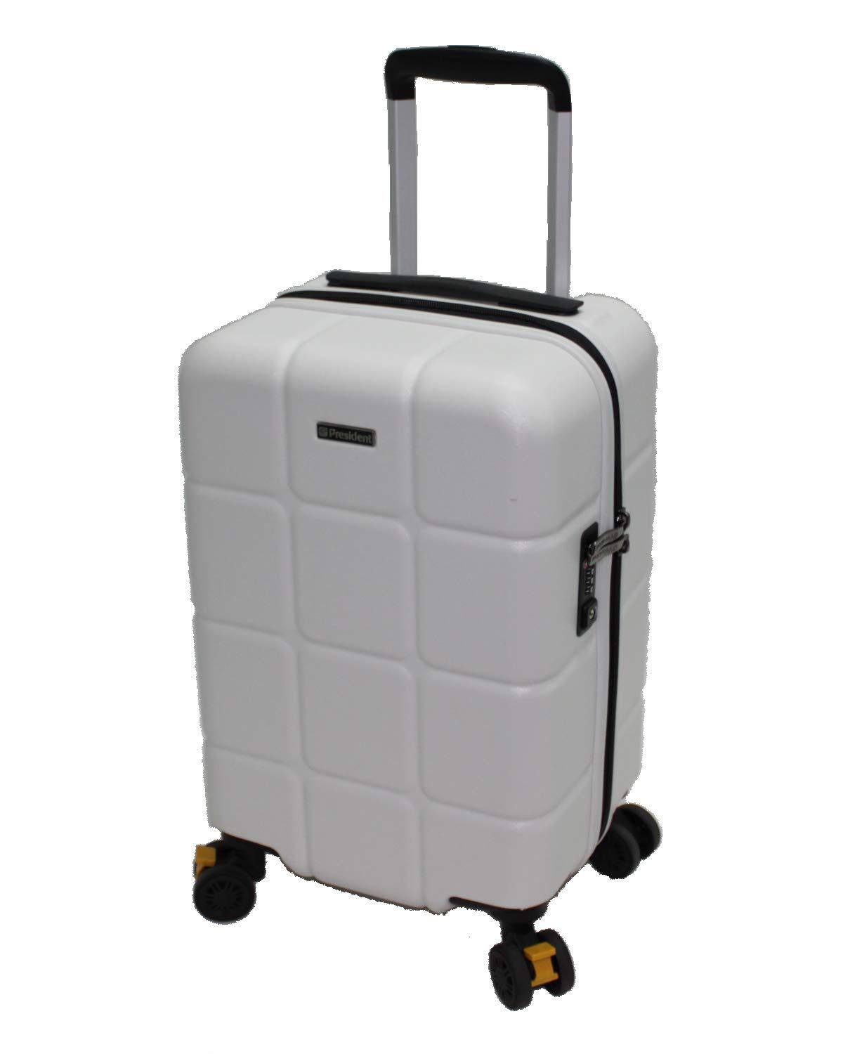 PRESIDENT プレジデント スーツケース キャリーケース 機内持込 サイズ Sサイズ ２～３泊用 ３１L 360度回転キャスター 3段階調節キャリーバー エキスパンド機能 TSAロック KUBIKO ホワイト