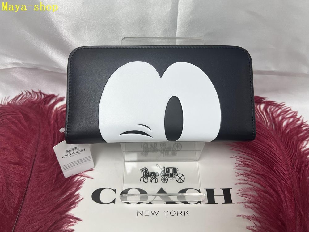 コーチ  COACH  財布 長財布 ブラックディズニー 75周年記念限定 レザー  レディース ファッション長財布 ブランド プレゼント 長財布 レディース ファッション 新品未使用 C239 F54000 12