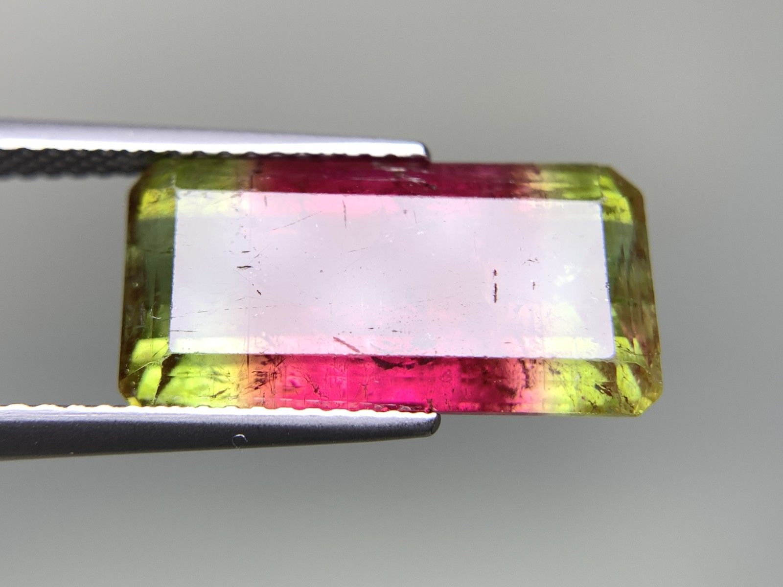 ソーティング付 天然パーティカラードトルマリン 天然バイカラー