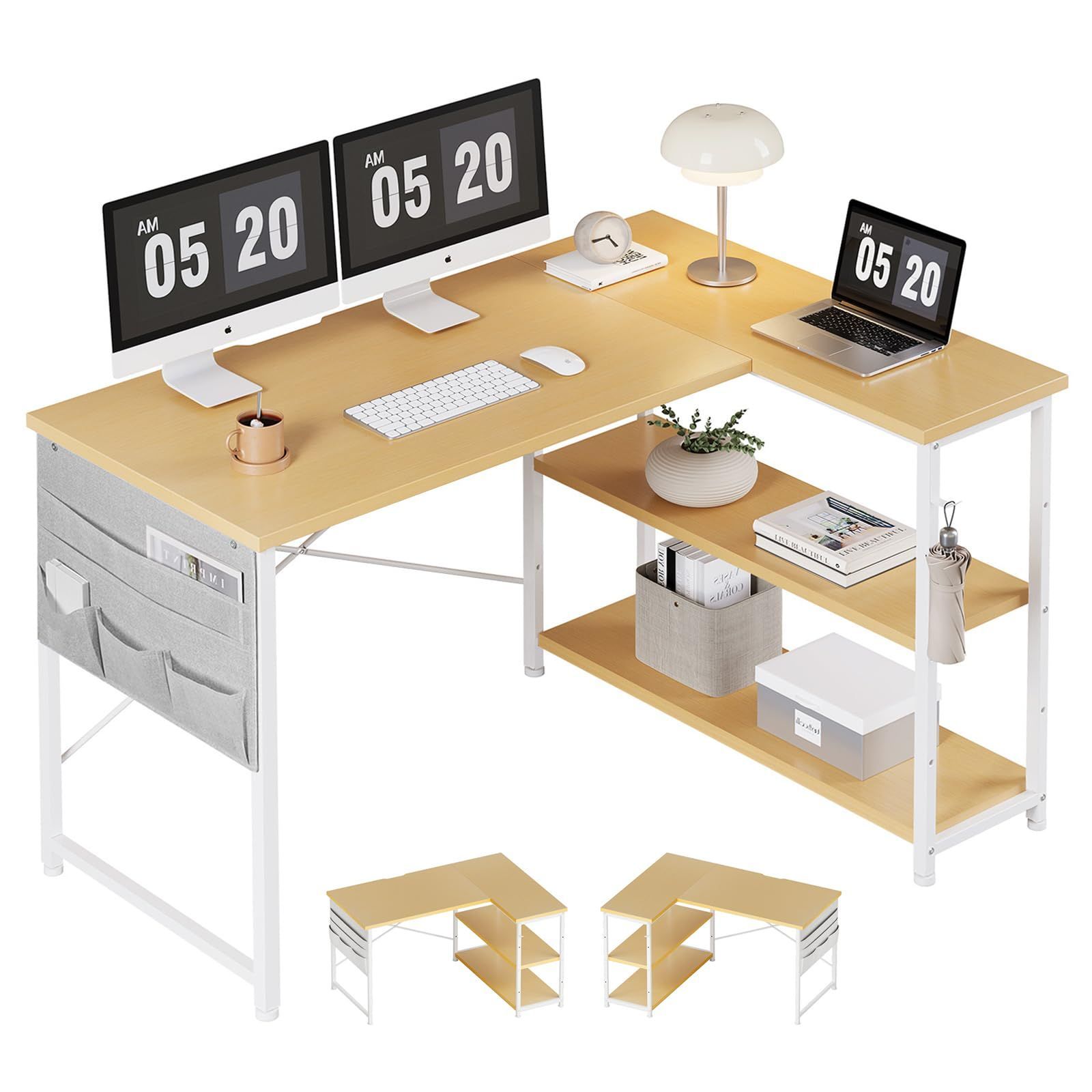 pcデスク右棚左棚 幅107cm