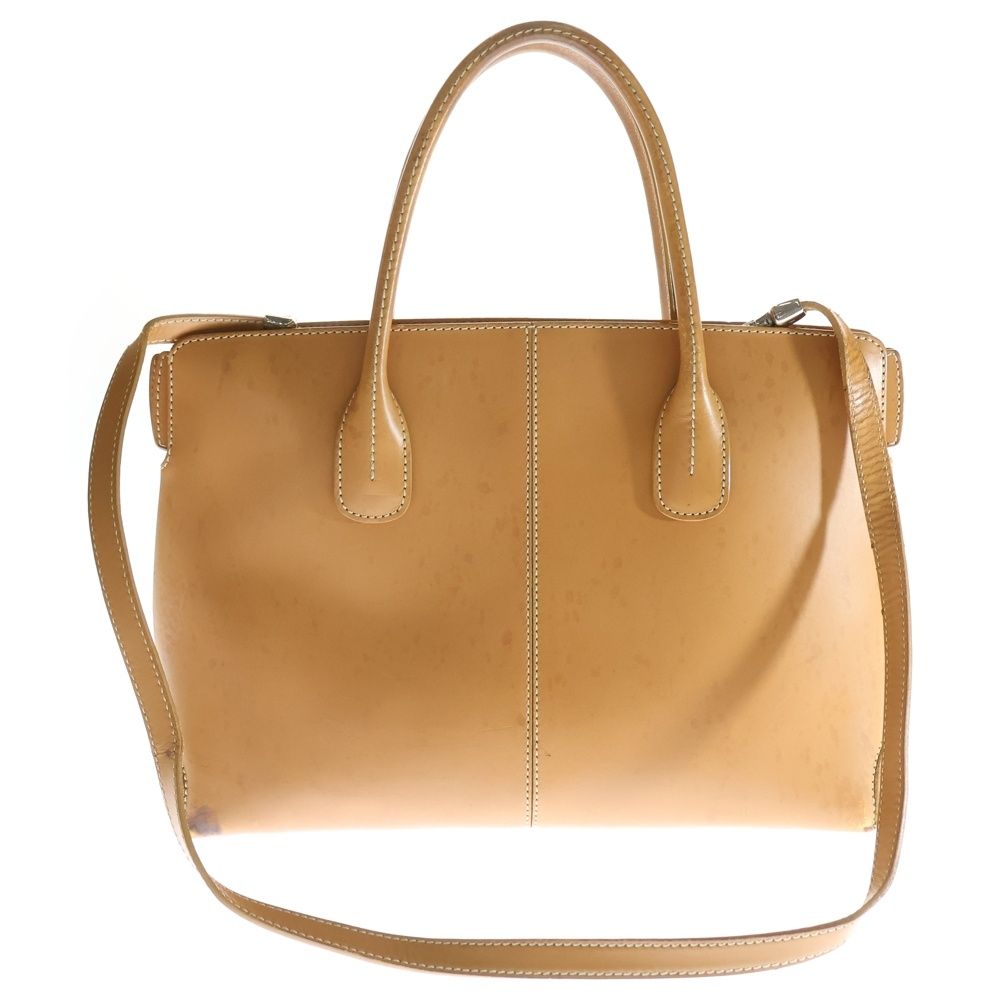 TOD'Sトッズ 2wayハンドショルダーバッグ レザー ベージュ