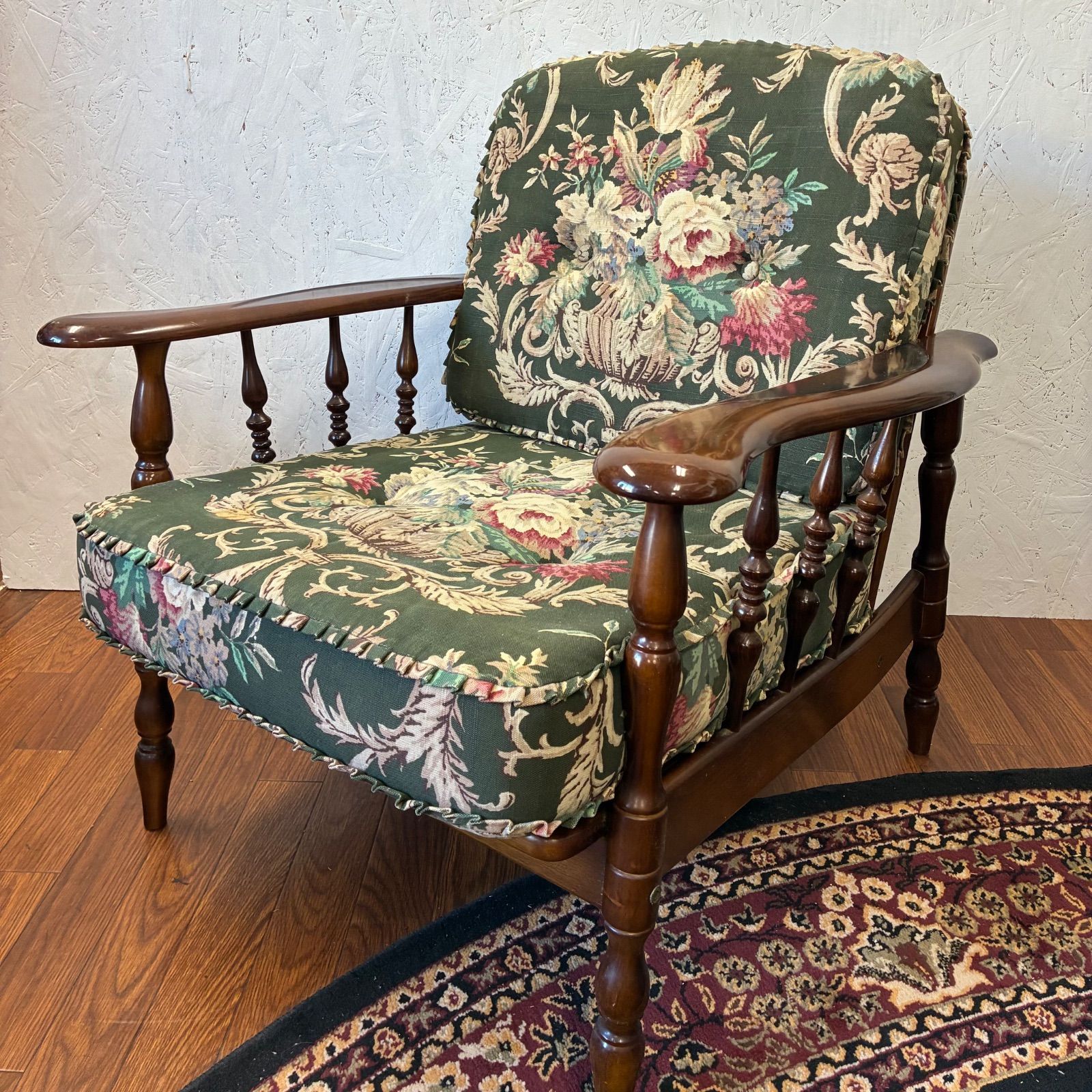 ダークブラウン レザー アームチェア本革天然木 カウンターチェア 本革